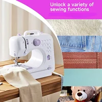 New 2025-Portable Electric Sewing Machine Pro With 12 Stitches Patterns,  Multifunctional Home Sewing Machine Parents sewing 2