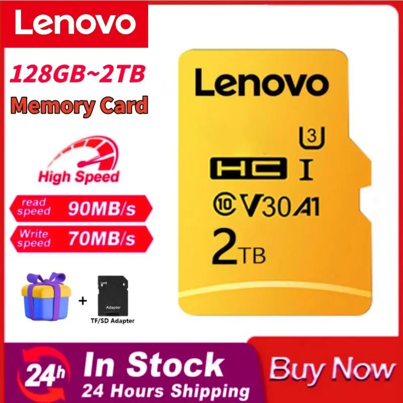 Scheda Sd Lenovo Class10 Originale 2Tb 1Tb Micro Tf Sd Card 1Tb 256Gb Sd/Tf Flash Memory Card 128Gb Cartao De Memoria Per Telefono