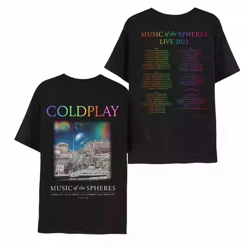 Men's T-Shirt Music of The Spheres Coldplay UK Rock Punk