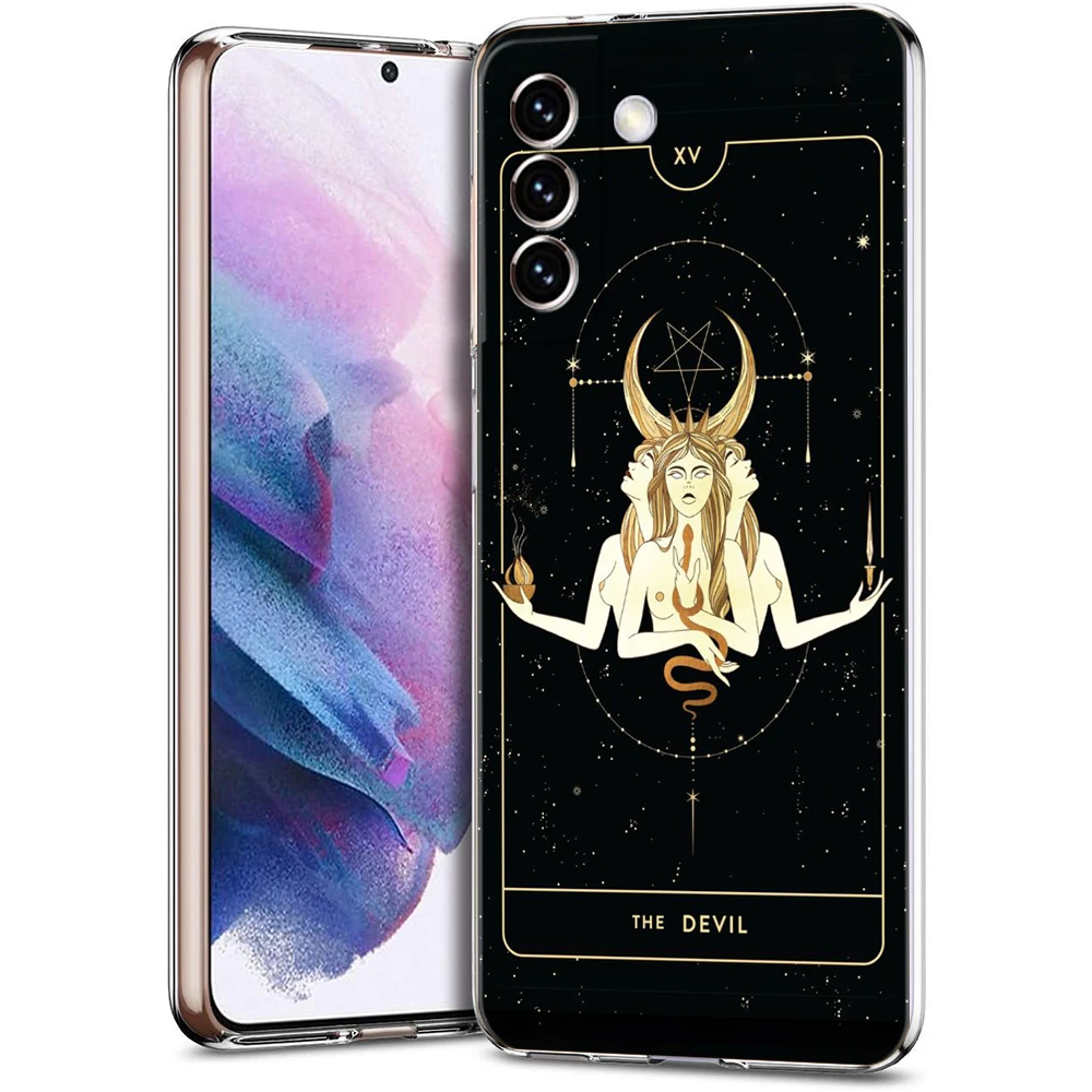 Witches Moon Tarot Mystery Totem Hülle für Samsung S24 S23 S22 S20 S21 FE Ultra S24 S23 S10 S10E S9 S8 Plus 5G Telefon Capas Shell – Detail 1