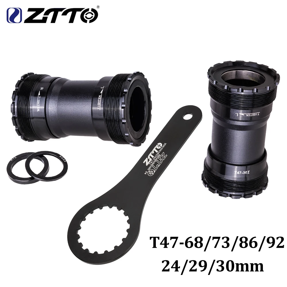 Bicycle T47 Bottom Bracket 24 Crankset DUB 29 30mm Sealed Bearing Thread 47 68 73mm Shell 28.99mm Spline Axis MTB Road Bike bicycle bottom bracket