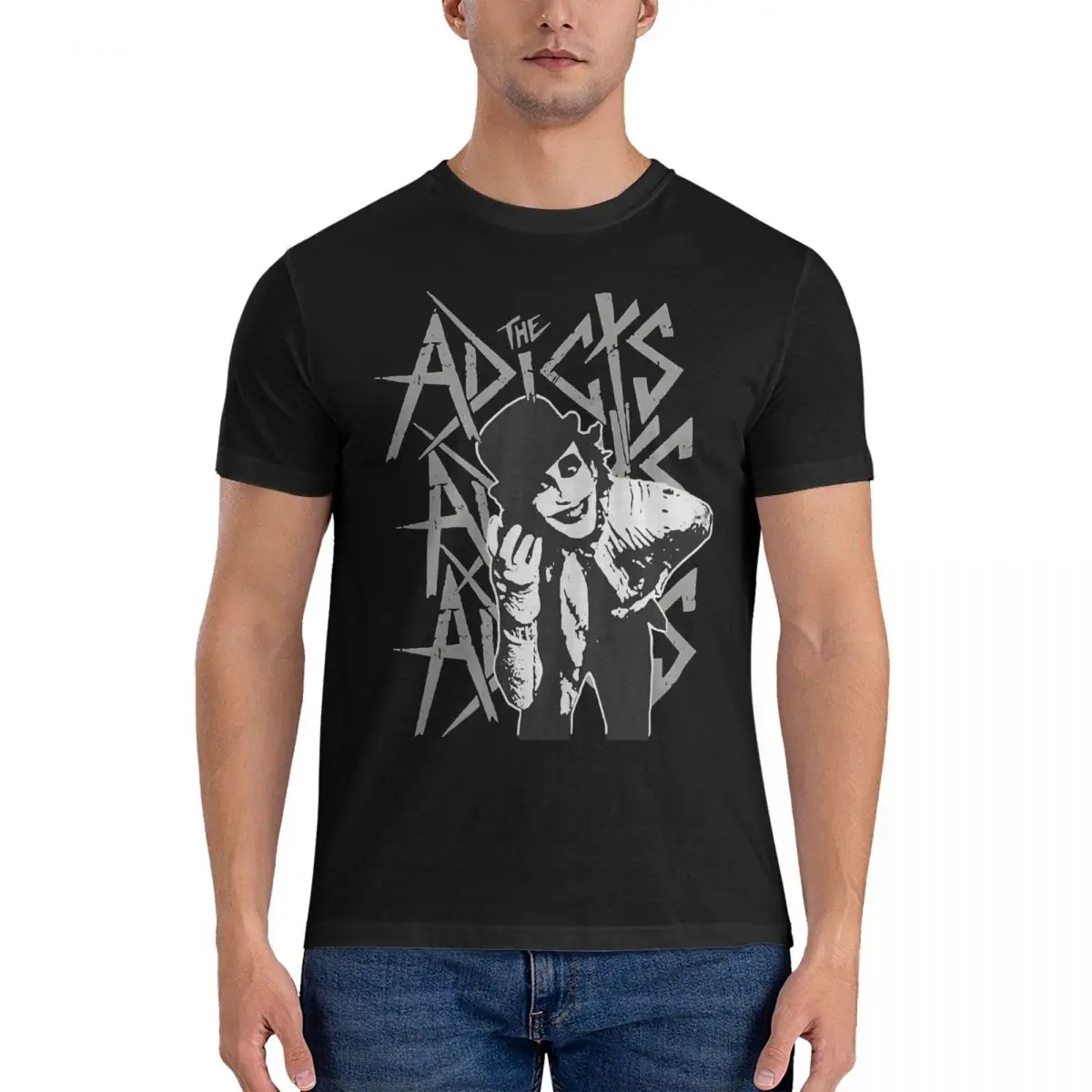 Футболка мужская из чистого хлопка, с коротким рукавом