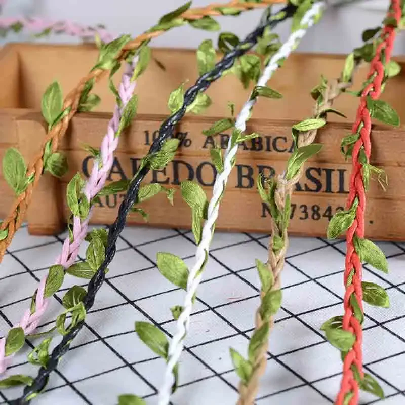 Jute Rope 5Meter DIY Hemp rope Natural Hessian Jute Twine Rope Burlap Ribbon For Home Wedding Party Decor