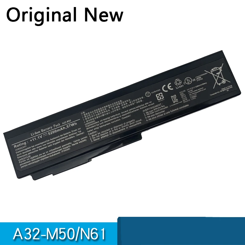 

Original A32-N61 A32-M50 Laptop Battery For ASUS G50 G51 X64 N61 N61J N61D N61V N61VG N61JA N61JV M50s N43S N43JF N43JQ N53 N53S