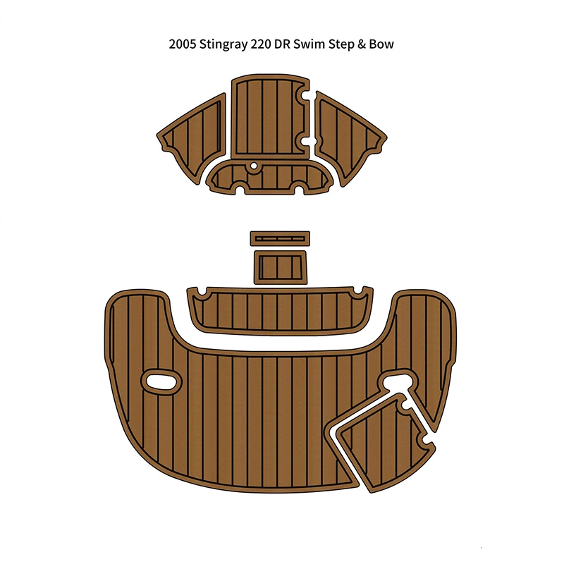 

2005 Stingray 220 DR Swim Platform Step Pad Boat EVA Foam Teak Deck Floor Mat