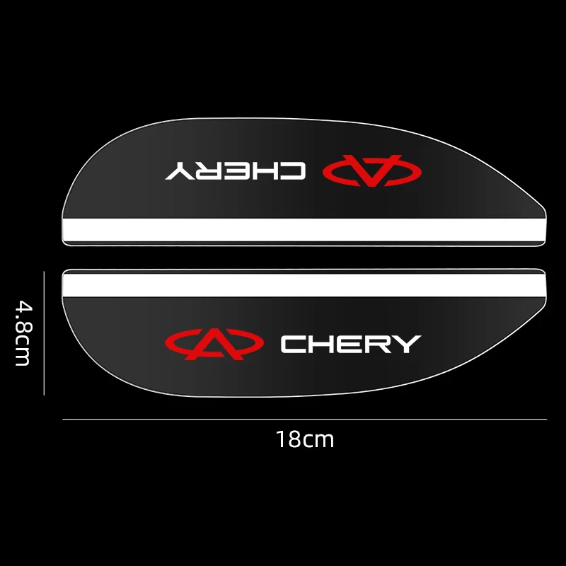 Transparent Car Side Rearview Mirror Rain Eyebrow Sun Visor For Chery Tiggo 8 7 6 4 3 5x Pro Arrizo Omoda 5 FX Fulwin Face QQ rearview mirror rain shield,rearview mirror rain eyebrow,car rearview mirror visor,rearview mirror rain guard,rearview mirror visor