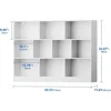 Open Shelf Bookcase, 10 Cube Storage Organizer with Anti-Tilt Device, Freestanding Horizonta Bookshelf Cube Shelf for Bedroom 5