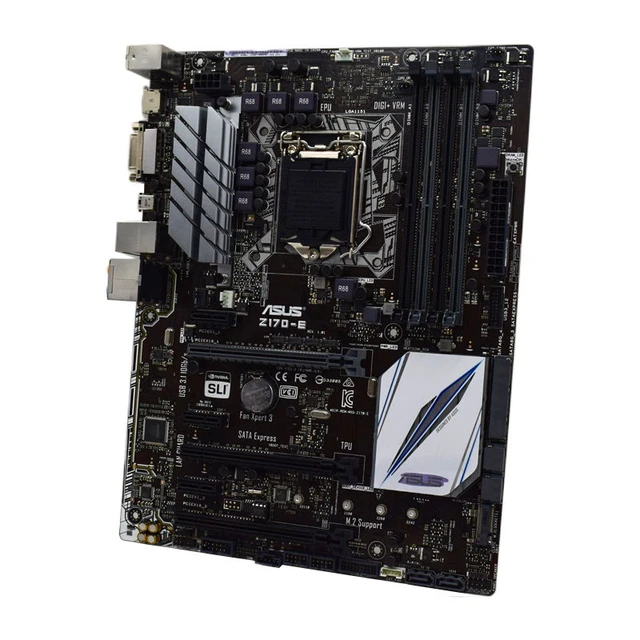 1151 Motherboard Asus Z170-e Intel Z170 Motherboard 4×ddr4 64gb Pci-e 3.0 Usb3.1 Dvi Hdmi Atx Sixth Gen Core I7/i5/i3 Cpu - Motherboards - AliExpress