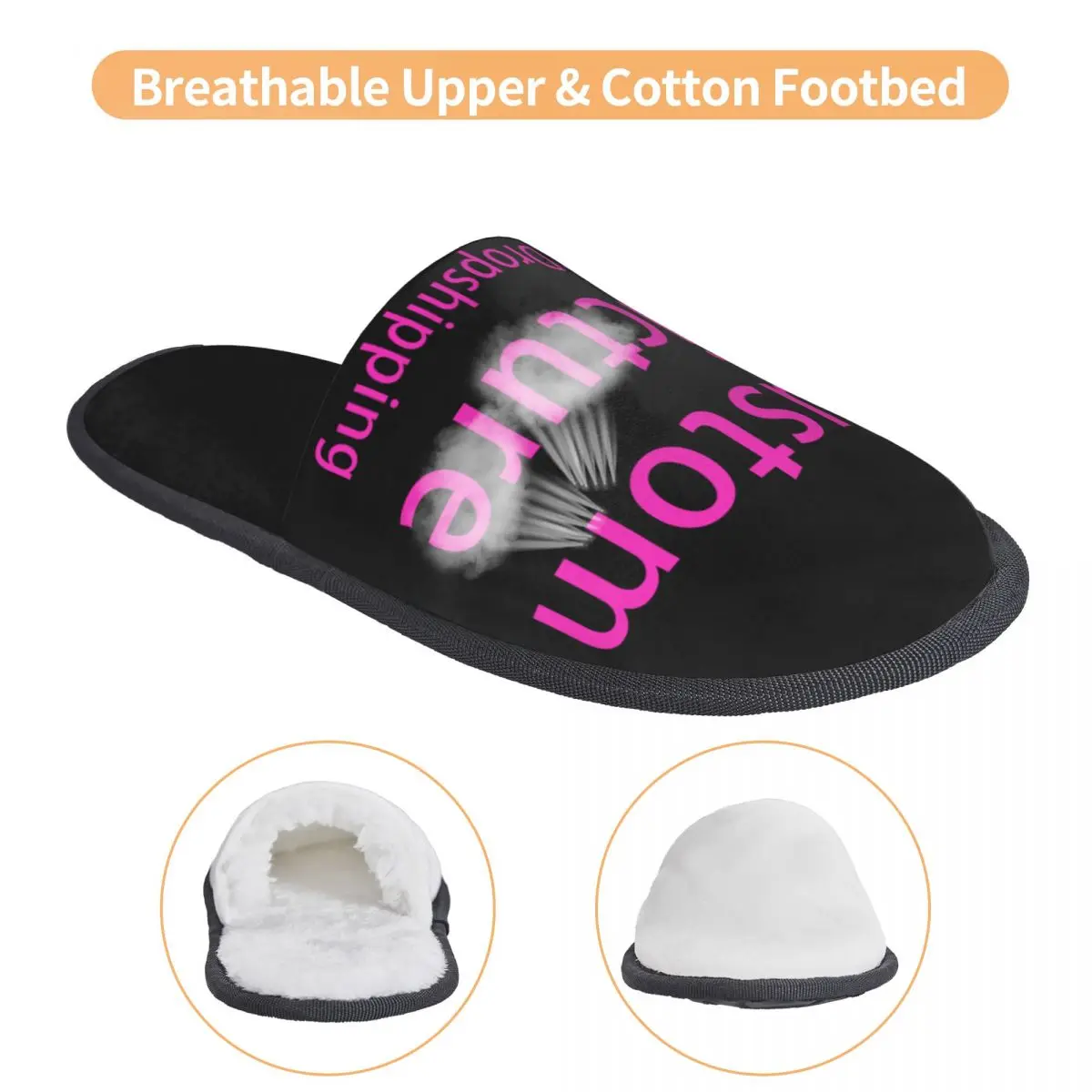 Personalized Custom Photo Logo Comfort Scuff Memory Foam Slippers Women Customized DIY Print Hotel House Shoes