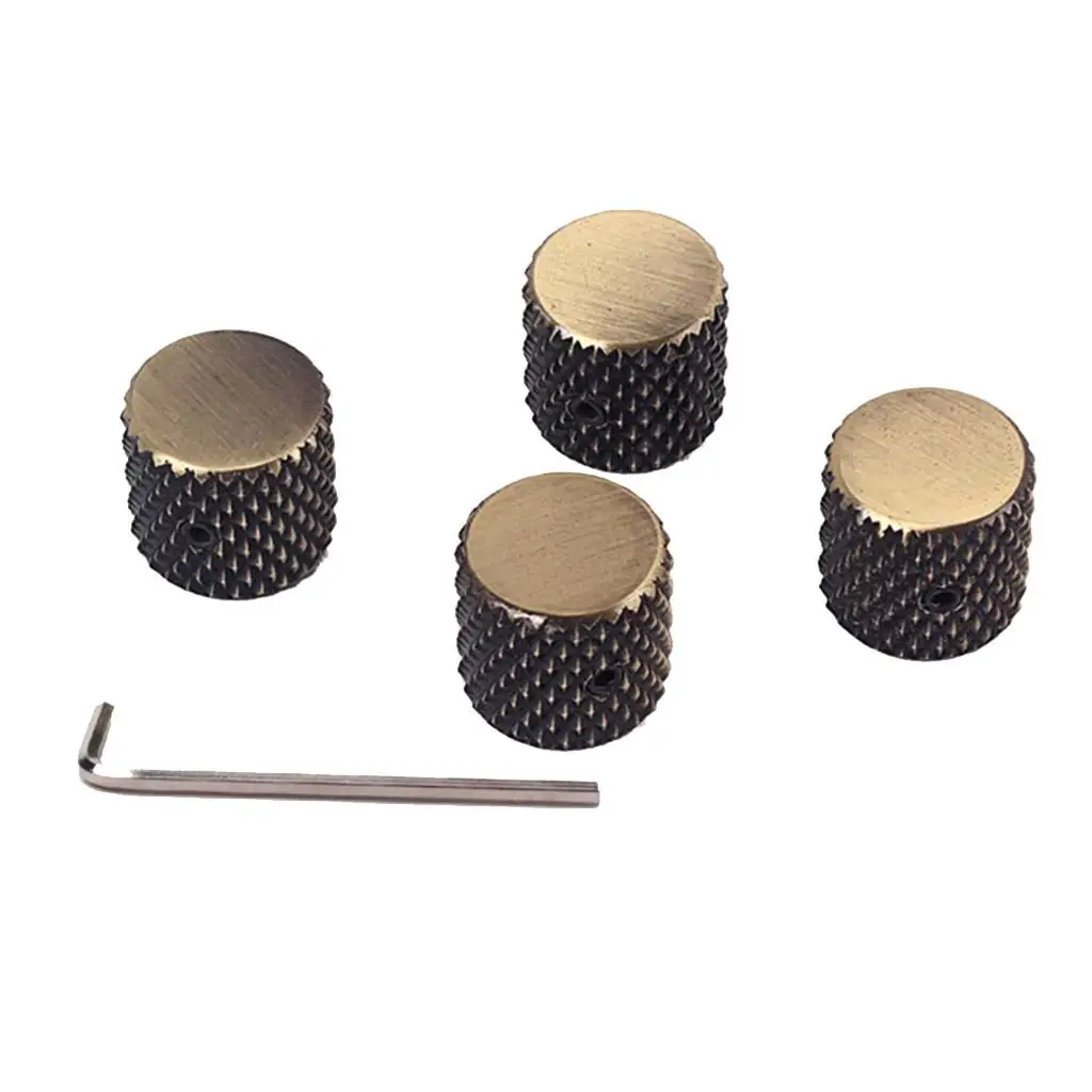 Guitar Knob Made of Quality Alloy Bronze Color Screws Fixing Or