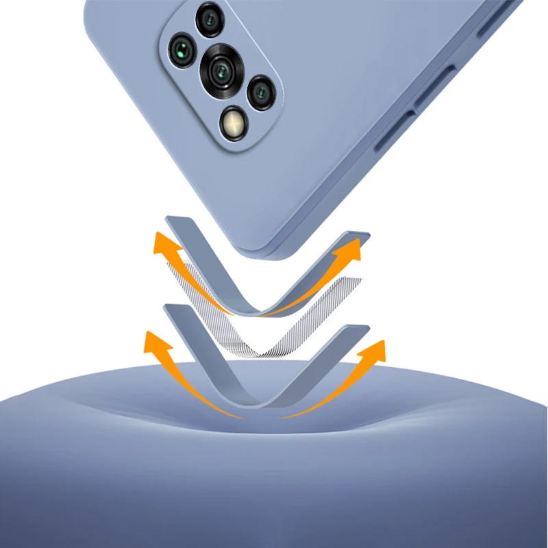 Enhanced Liquid Silicone Shockproof Phone Cover - Soft 360 Protection