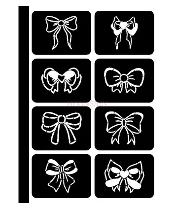 Spray Tattoo Template 12 Constellation Hollow out Pattern Joker Smiling Face Dark Flower Arm