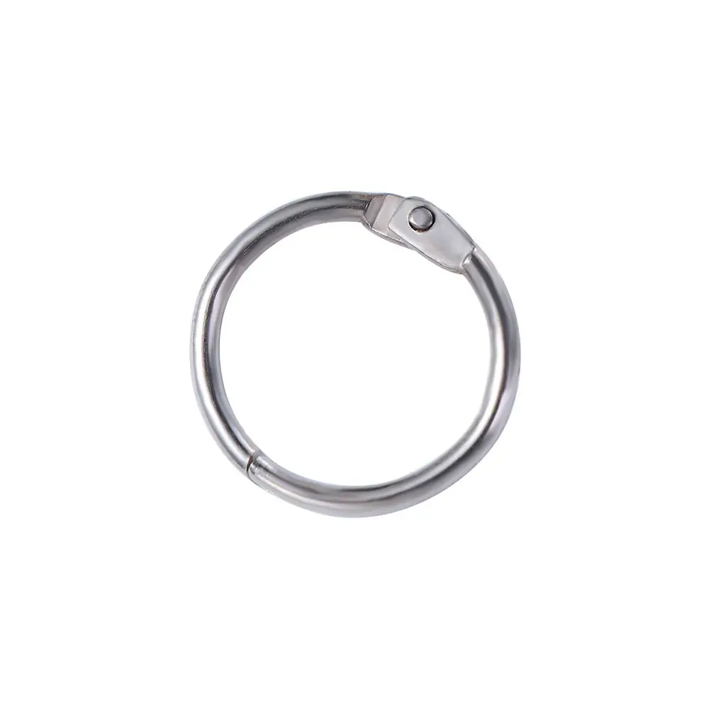 스플릿 링 DIY 앨범 다기능 루즈리프 북 후프 원형 북 바인더 힌지 링 키체인 메탈 링 바인더