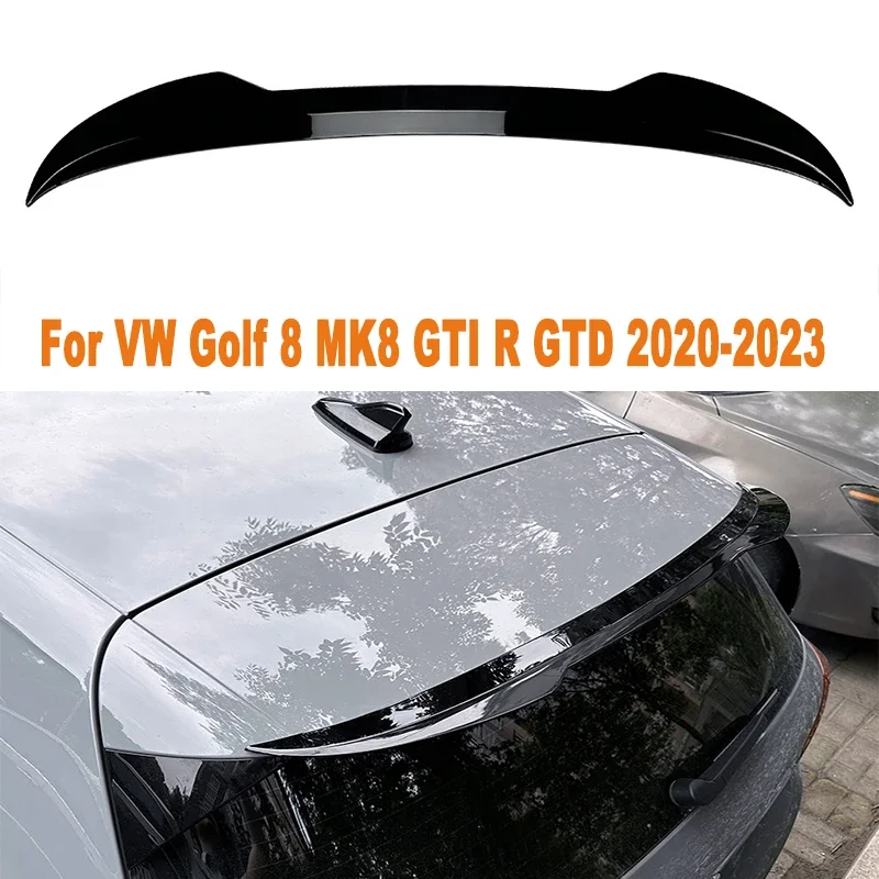 

Car Tail Wings Fixed Wind Spoiler Rear Wing Auto Decoration Accessories For VW Golf 8 MK8 GTI R GTD 2020-2023