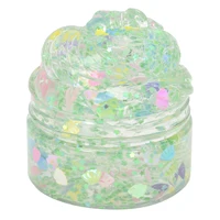 120ml Clear Flash Shell Crunchy Crystal Slime Kit DIY Scented Soft Non-Stick Putty toy for Kids Christmas Gift Party Favor 2