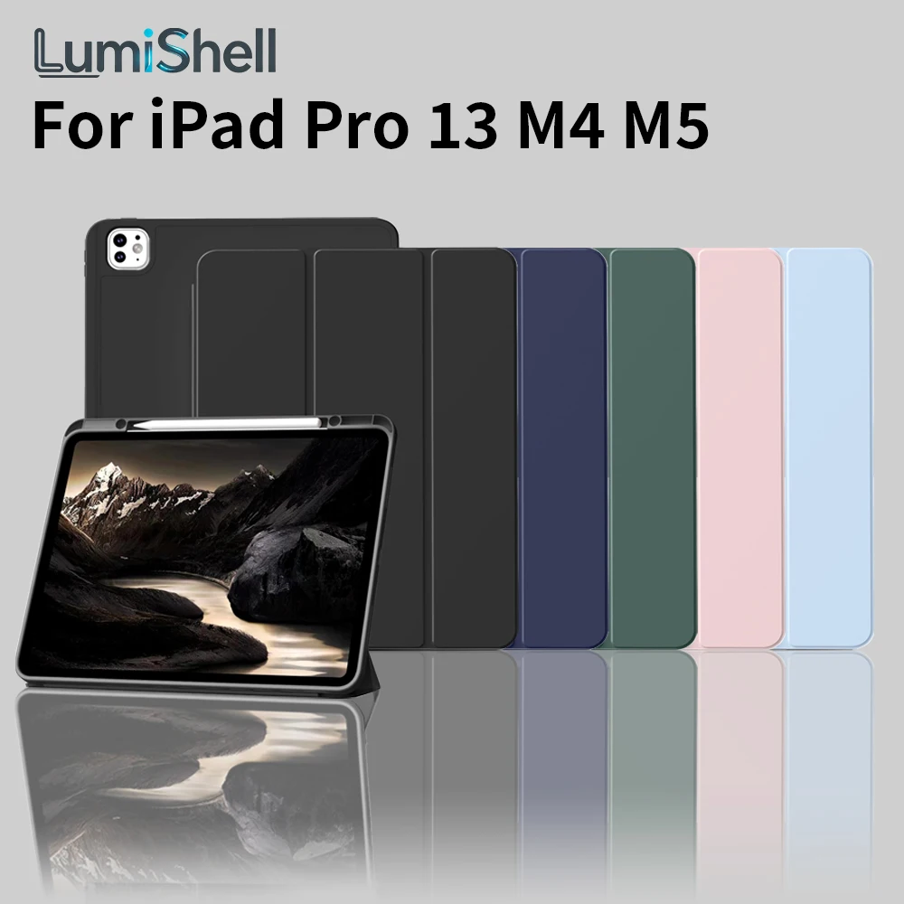 Premium 13-Inch iPad Pro Case with Pencil Holder and Trifold Stand