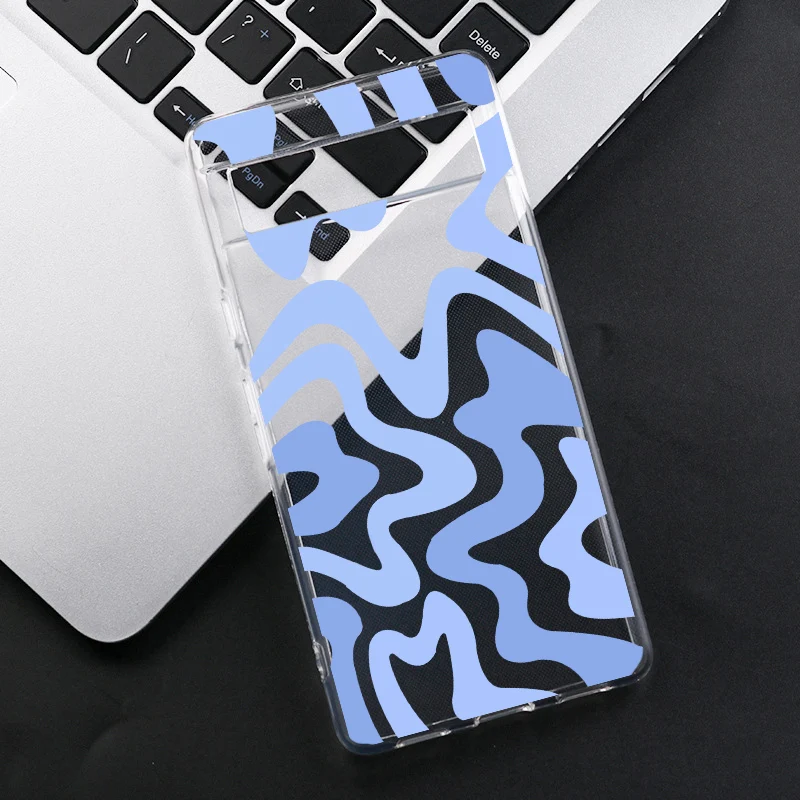 Fashionable Zebra Stripe Pattern Transparent Soft Phone Case