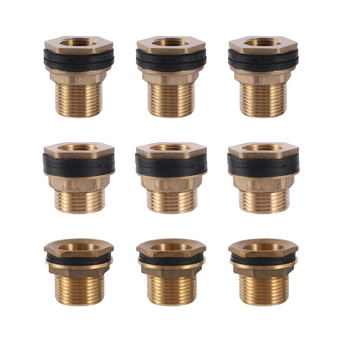 

All-Copper Thickened Fish Tank Joint 1/2"3/4"1" Male Thread Water Tower Inlet/Outlet Connector Stainless Steel Pool Tank Adapter