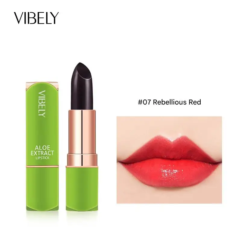 VIBELY 7 Color Mood Changing Lip Balm Natural Aloe Vera Long Lasting Moisturizing Lipstick for Women Color-Shifting Makeup