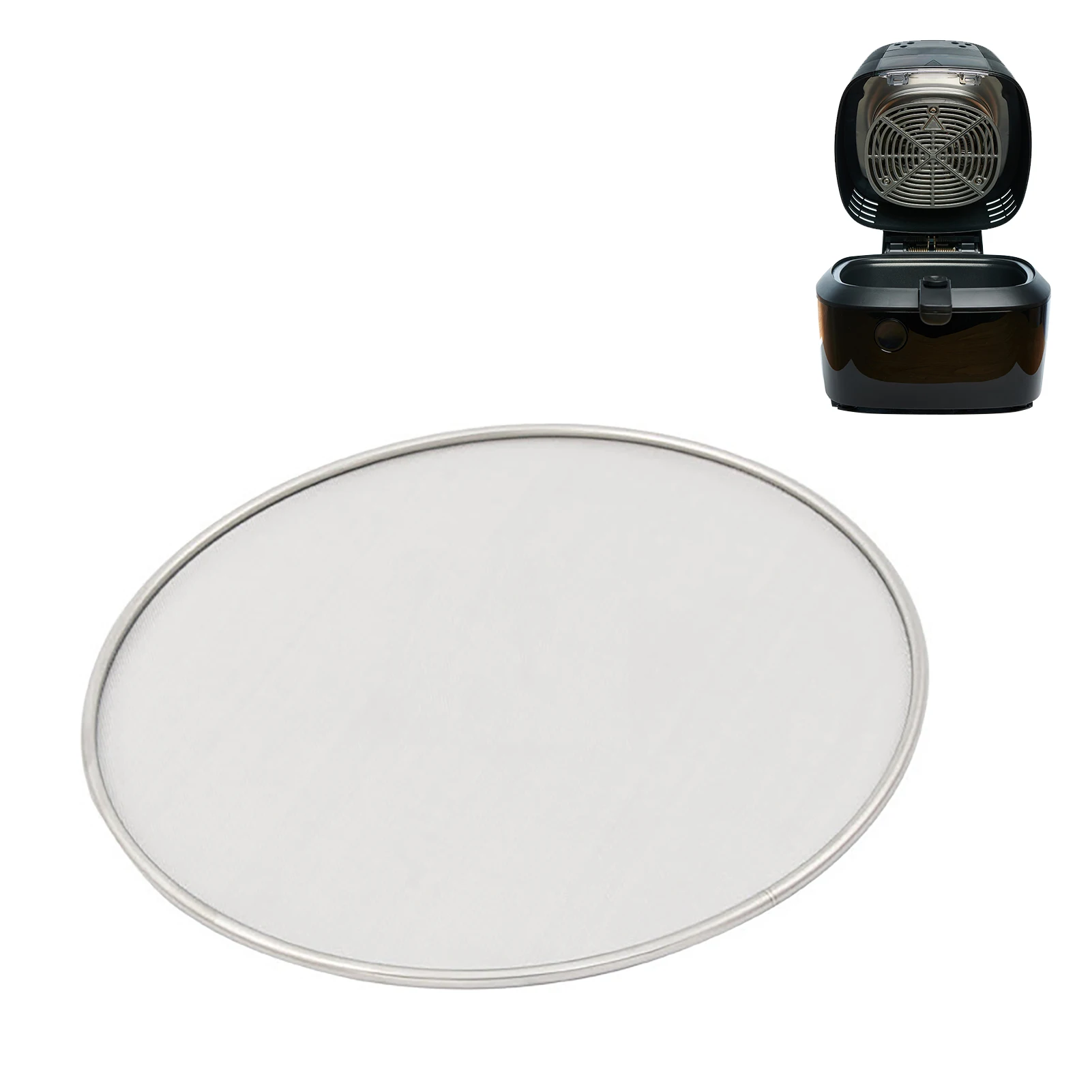 Air Fryer Splash Guard Non Stick Grease Splatter Screen For Cooking Oil