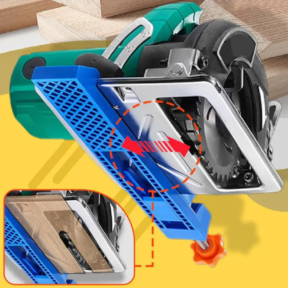 Wood Cutting Guide Precision Wood Cutting Guide for Electric Circular Saw Adjustable Base Clamp Milling Positioning Tool
