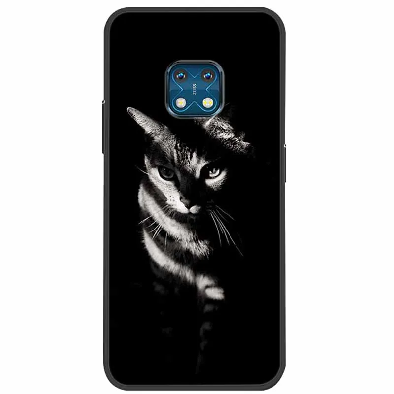 Soft Silicone Landscape Tiger TPU Back Cover with Cute Cartoon Design