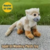 Realistic Squirrel Monkey High Fidelity Monkey Plushie Saimiri Monkey Plush Toys Lifelike Animals Simulation Stuffed Doll Toy 1