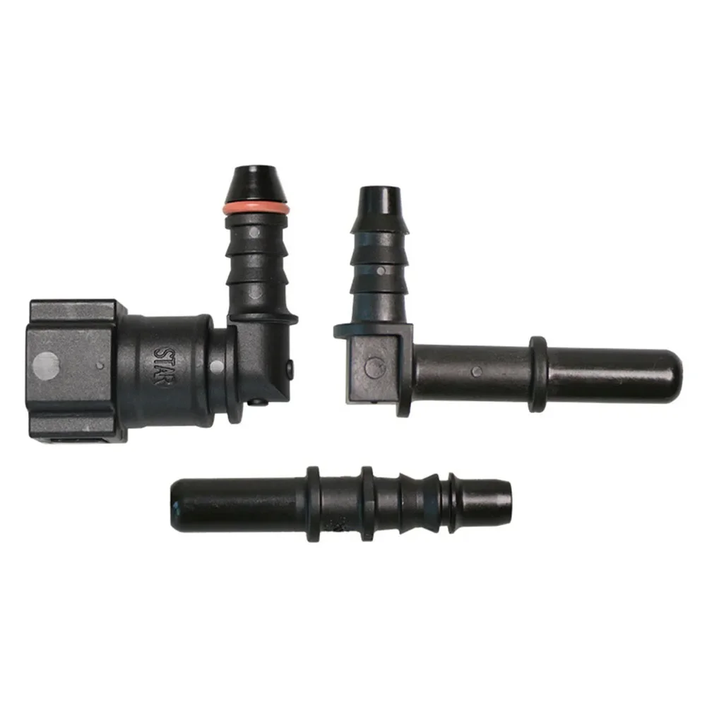 Car Fuel Line Coupler Hose Quick Connect ID6 7.89mm Rubber Nylon Oil Line Pipe Adapter Disconnect Release Hose Connector