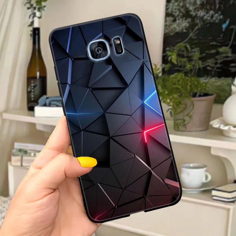 Cute Letters Soft Silicone Phone Case Cover - For Samsung Galaxy S7 Edge
