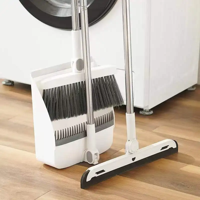 

Dust Brooms Sets Magic Folding Dustpan for Home Cleaning Brush To Sweep Squeeze Mop Floor Toliet Wiper Garbage Broom and Dustpan