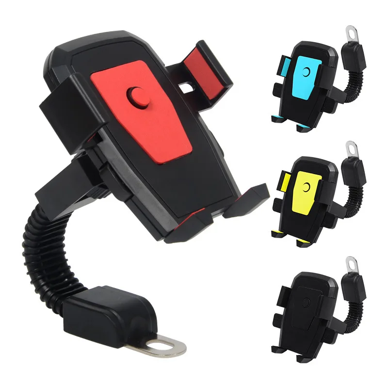 

Bike Phone Holder Swivel Handlebar Phone Clip Universal Motorcycle Scooter Phone Holder for All Smartphones and GPS Devices