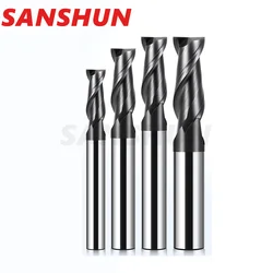 HRC68 2Flutes tungsten steel flat bottom milling cutter keyway cutter Special end milling cutter for carbide slotting CNC cutter