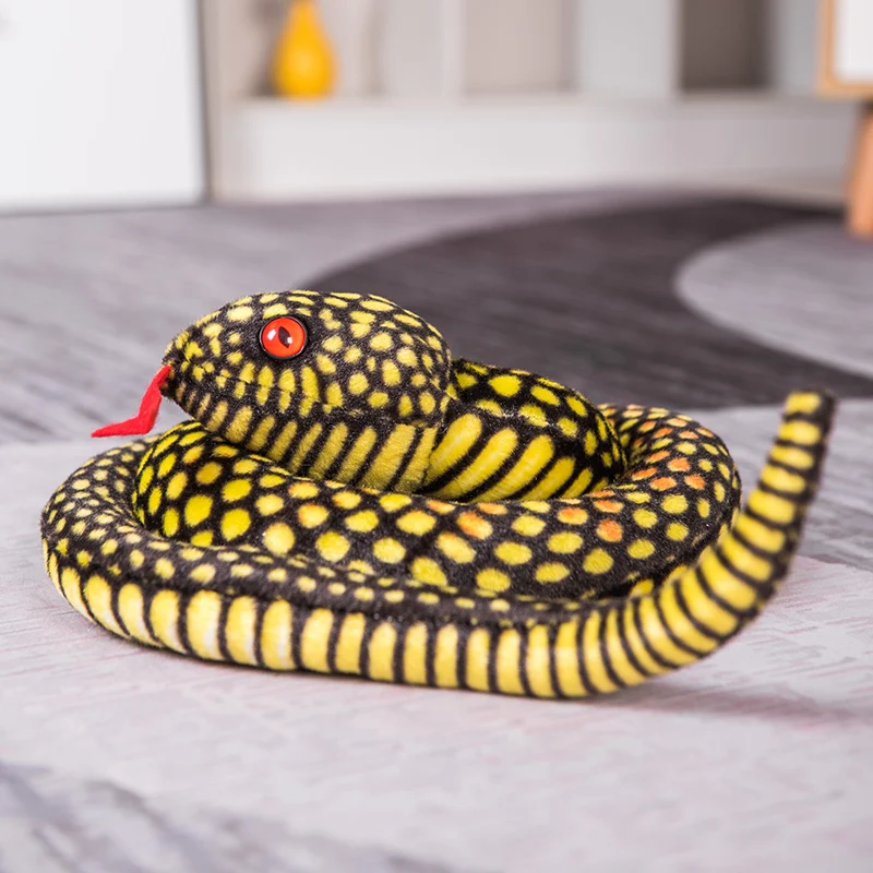 Simulação Snakes Brinquedo de pelúcia para crianças,
