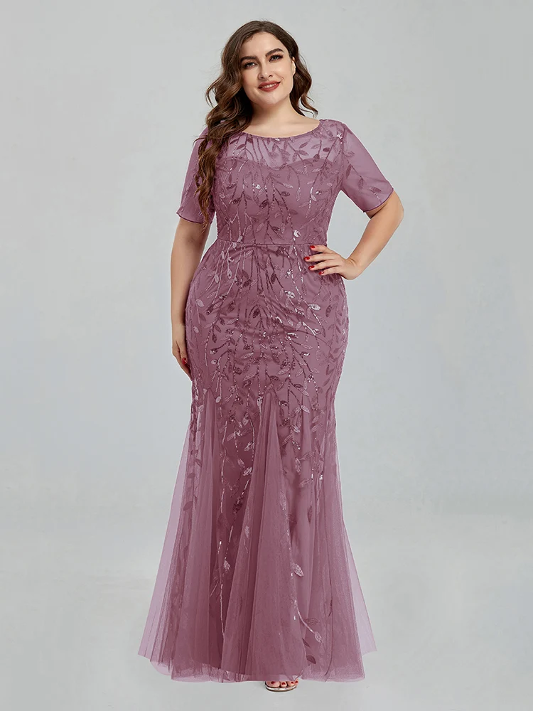 women-plus-size-long-dresses-2023-new-summer-formal-luxury-lace-sequin-chic-elegant-turkish-wedding-evening-party-prom-clothing