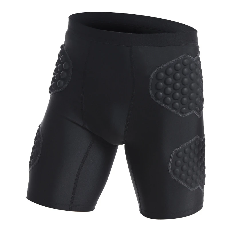Men Basketball Rugby Football Goalkeeper Soccer Training Pants Skating Cycling Tight Thicken EVA Sponge Shorts Hip Pad Protector