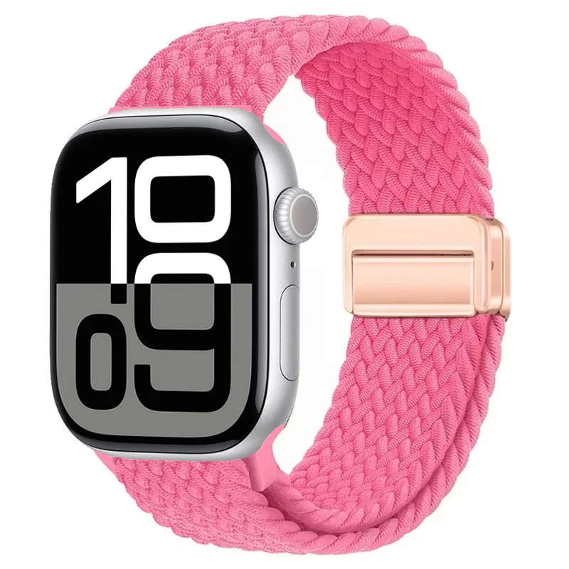 Nylon Braided Magnetic Strap for Apple Watch - Comfortable and Stylish Design