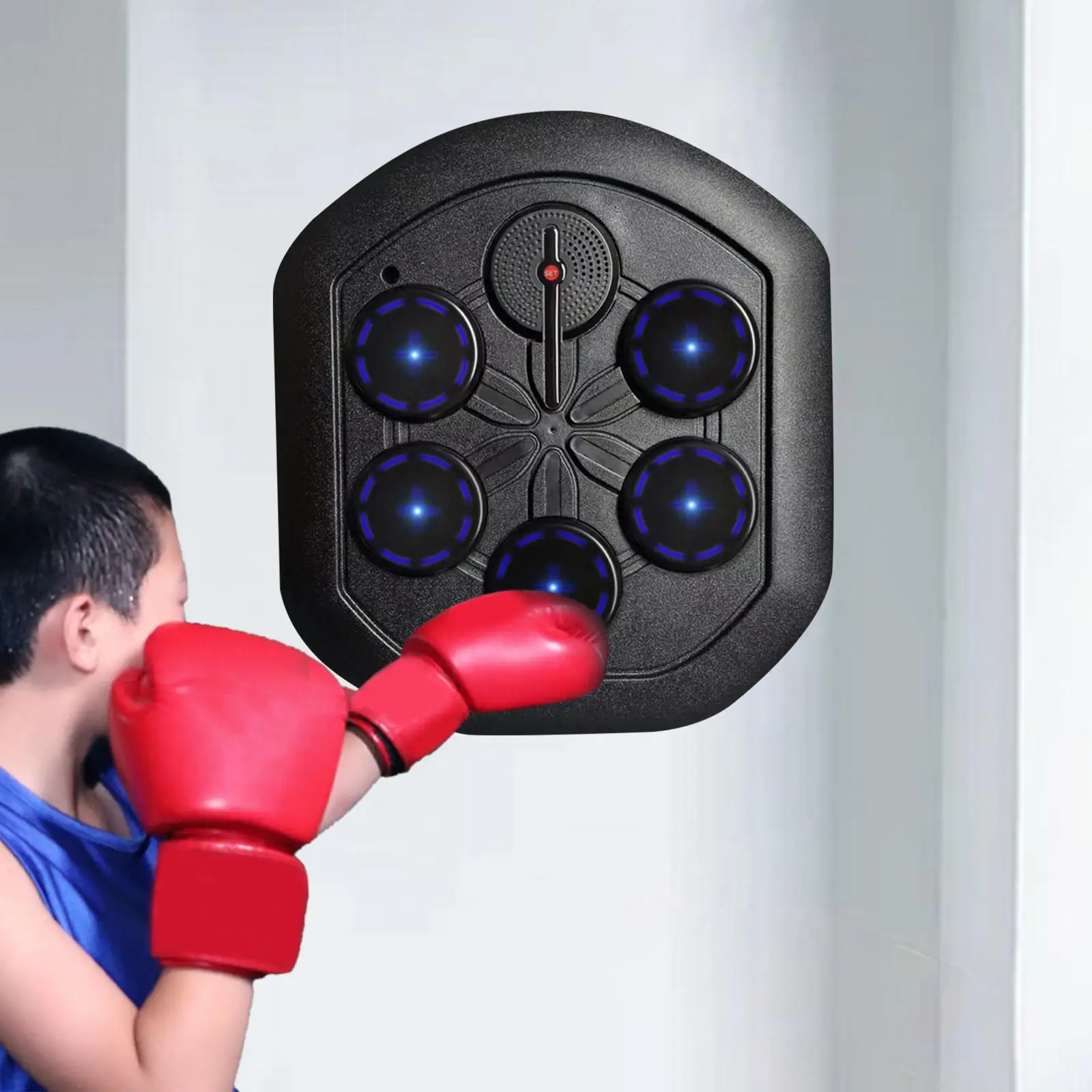 Máquina de boxeo musical Boxeo electrónico Wall Target Punching Pad para y  Guantes de boxeo para adultos Sunnimix entrenador de boxeo