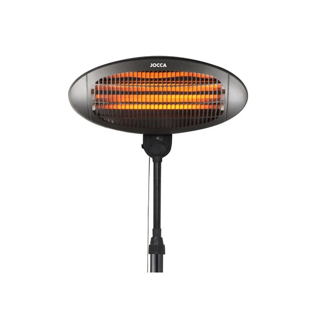 Electric terrace heater of the brand JOCCA. Outdoor quartz halogen stove  with 2000W power, 3 levels, adjustable head, IP34 protection and  ANTI-rollover safety system. Garden heater. - AliExpress