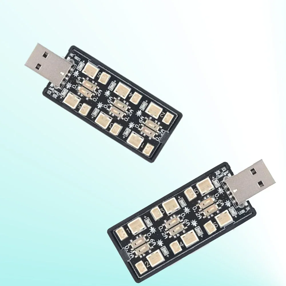 

6CH USB 1S LiHv Lipo 3,7 V ~ 3,8 V плата адаптера для зарядки аккумулятора 5V 2A плата зарядного устройства для аккумуляторов радиоуправляемых моделей