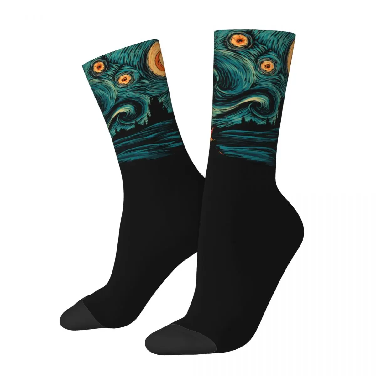 

Winter Warm Hip-hop Men's Women's Starry Souls Dark Souls Socks Praise the Sun Sweat Absorbing Middle Tube Socks