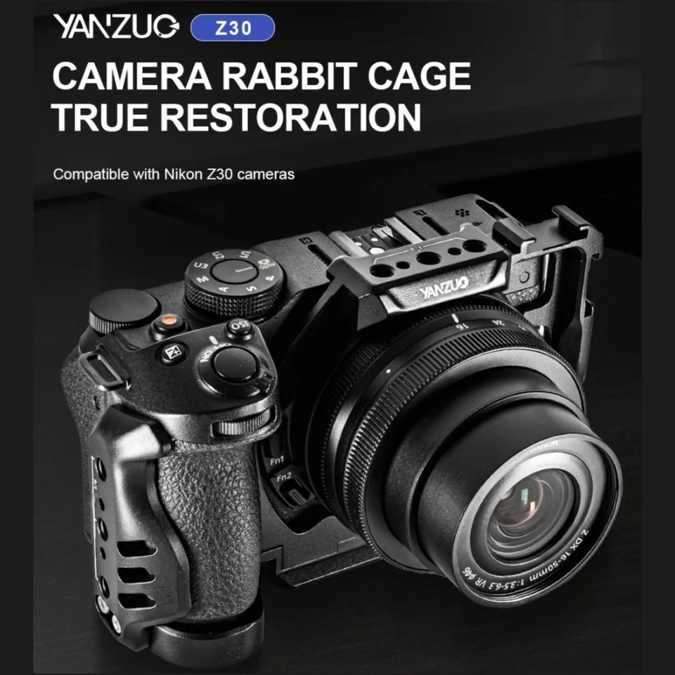 YANZUO Camera Cage for Nikon Z30 Camera Accessories with 1 /4