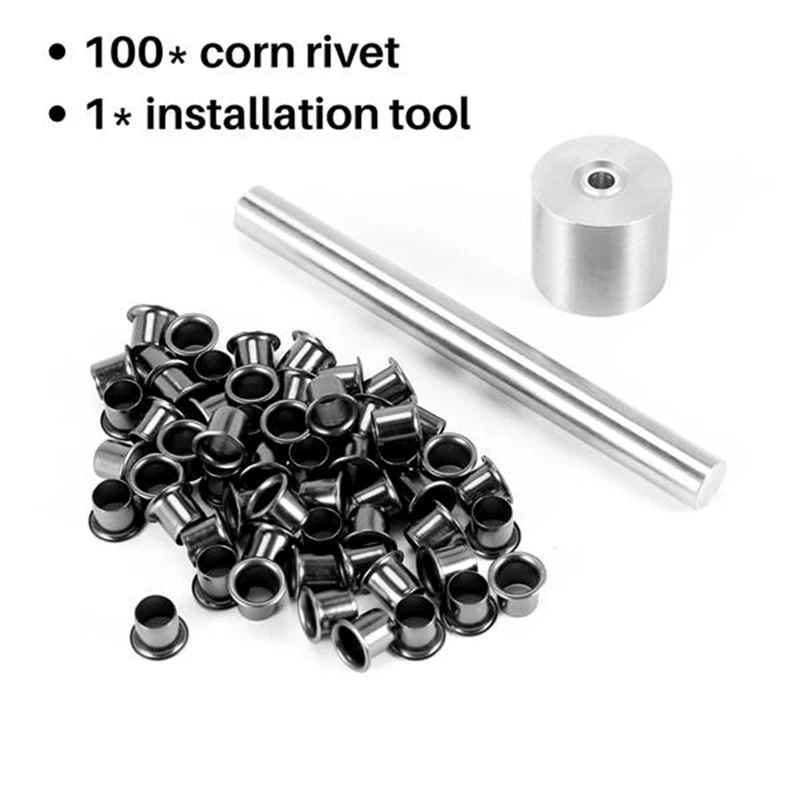 K-Sheath Eyelet Rivets Installation Fix Tools Replacement 7.5MM Kydex Sheath Scabbards Eyelets Buckle Nail Pin 100Pcs eyelet rivet tools