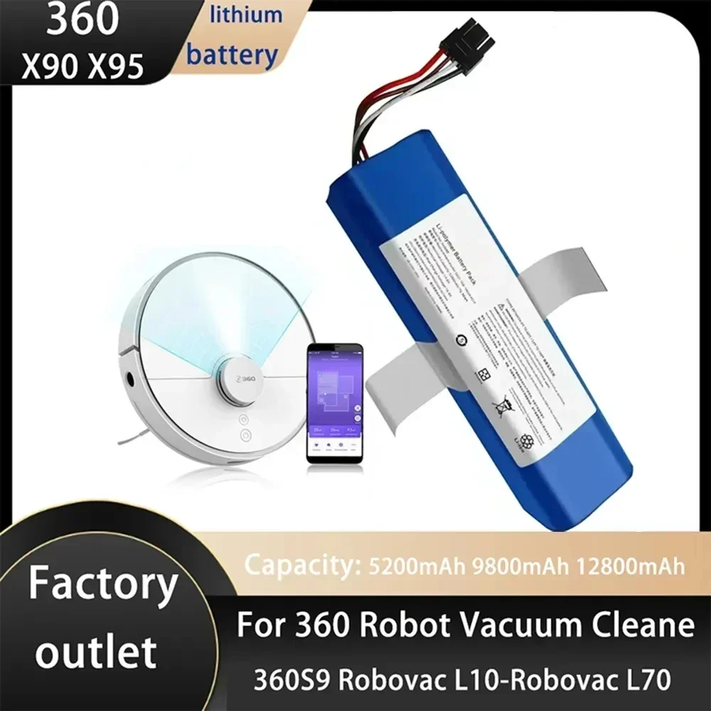 

Аккумулятор для пылесосов Qihoo 14,8 S9, 9800 V, 360 mAh, аксессуары