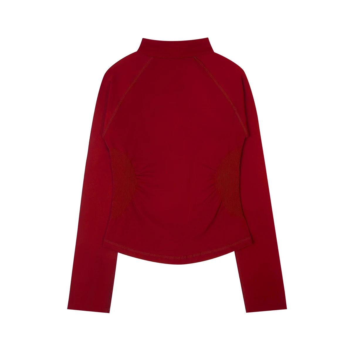 RUSHBURN Zippy Jacket 여성 러닝 긴 소매 체육관 탑 풀 지퍼 이음매없는 운동복 스포츠 필라테스 요가 코트
