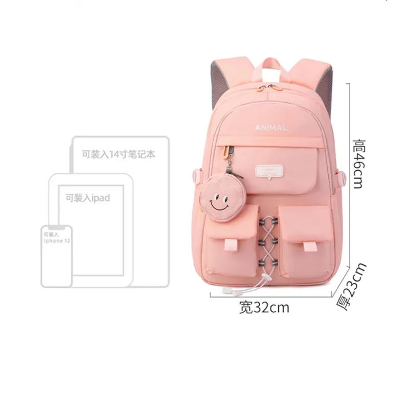 학생용 대용량 대학생 배낭, 트렌디한 노트북 학교 가방, 소녀 책가방, 여행 배낭 책가방