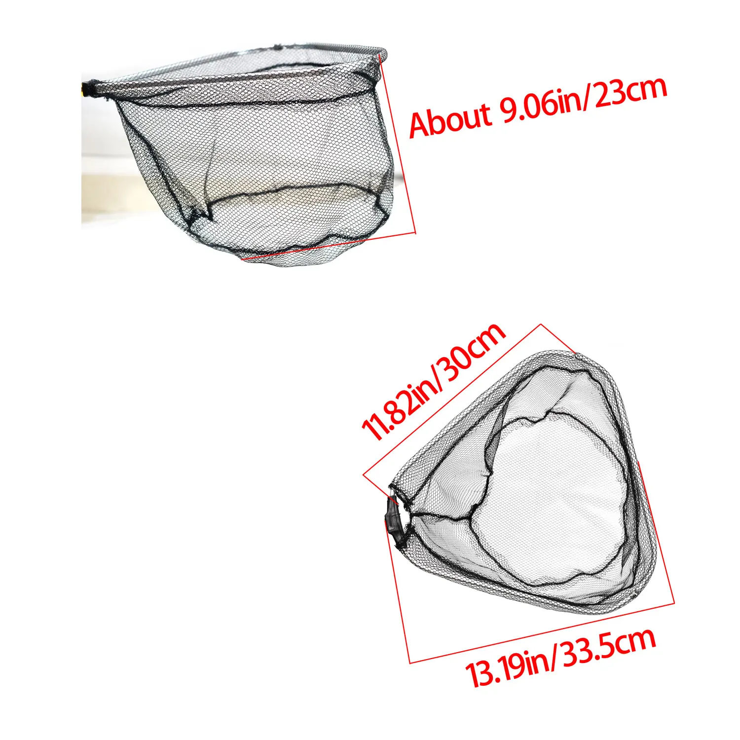 탑란크3면 접이식 복사망 35cm 4mm 메쉬 경량 휴대 간편 텔레스코픽 막대 없음 낚시 랜딩 네트 낚시꾼용