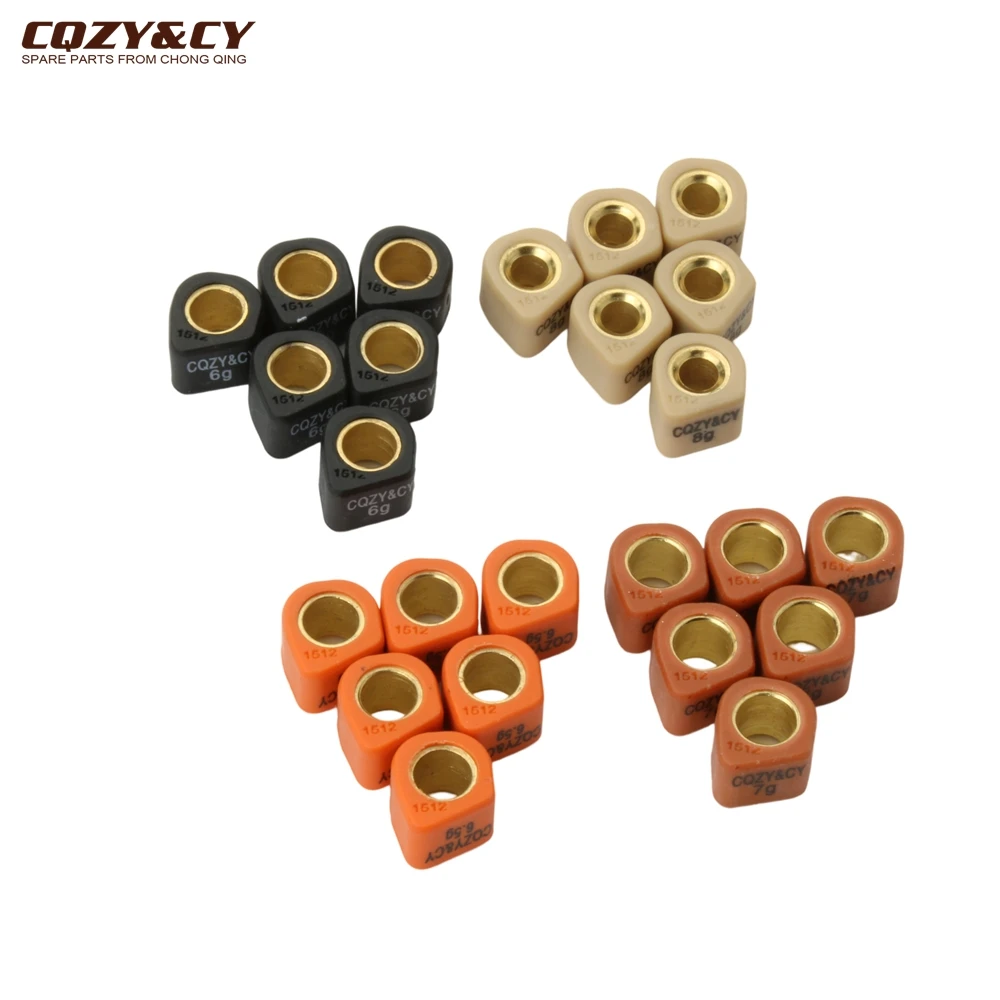 6pc Racing Variator Sliding Weight Set for Aprilia 50cc