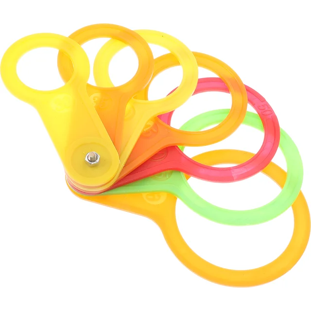 Műanyag Gyümölcs Mérő Vonalzó Átmérőjű Citrus Gyűrűk Kör Gyümölcsök Fórummérő - Image 4