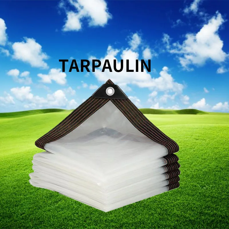 Description Picture 6 of itemThicken Transparent Waterproof Tarpaulin Garden Rainproof Clear Poly Tarp Plant Cover Insulation Shed Cloth with Grommets