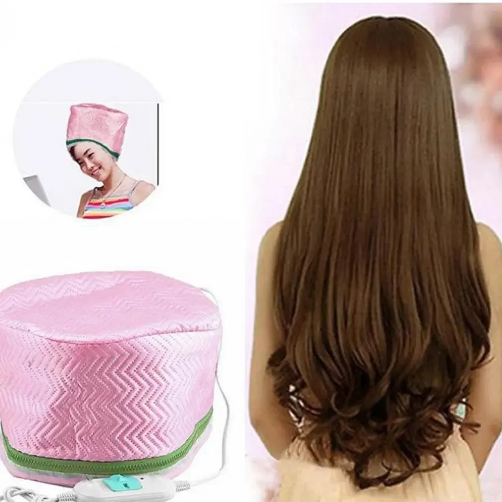 Electric Hair Cap Hat for Salon Spa Treatment with Thermal Nourishing Mask, Oil Baking, and Heat Dryer